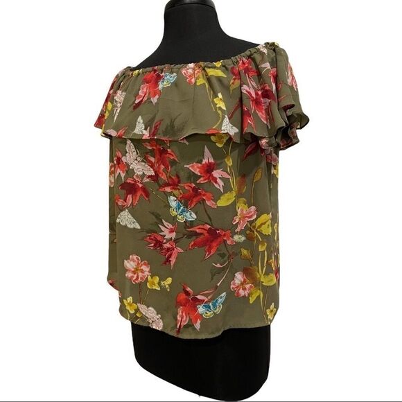 MAEVE Vallita Floral Off-The-Shoulder Blouse Sz M - Picture 3 of 11